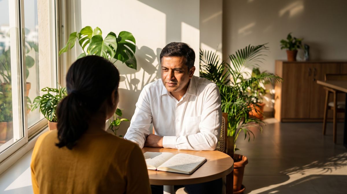Manager in a one-to-one performance conversation